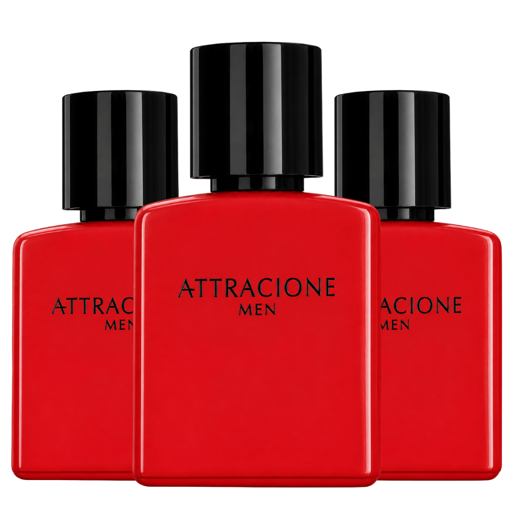 Kit com 3 perfumes Attracione Men